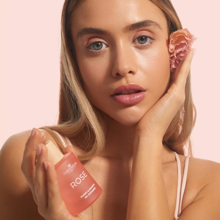 Cocosolis Rose Purify & Nourish Oil Cleanser - 50ml - Rooby