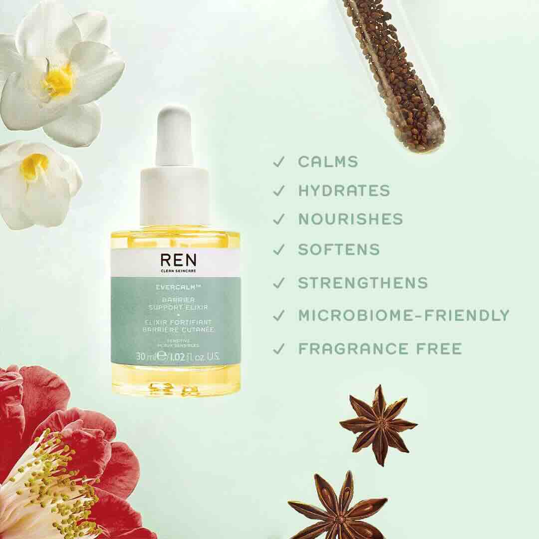 Ren Skincare Evercalm Barrier Support Elixer - 30ml - Rooby